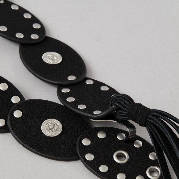 American Eagle Oval Disc Fringe Belt - Picture 2 of 2